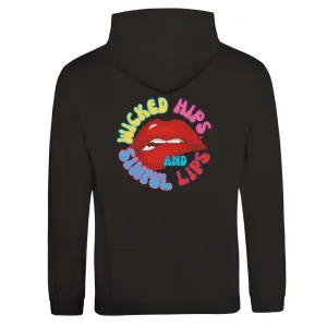 Wicked Hips and Sinful Lips Unisex Hoodie – Soft Ringspun Cotton Blend in Trendy Colors