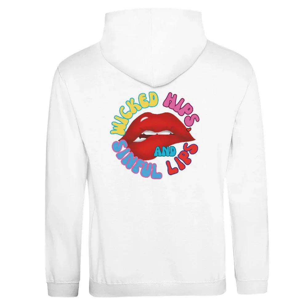 Wicked Hips and Sinful Lips Unisex Hoodie – Soft Ringspun Cotton Blend in Trendy Colors