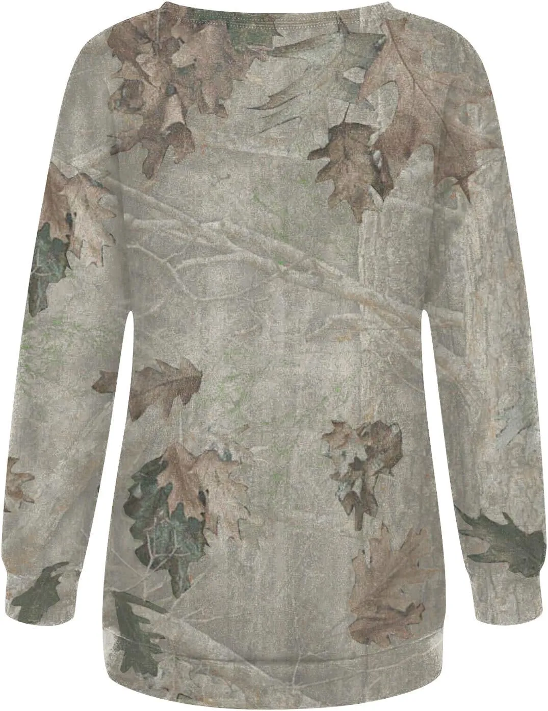 Womens Camo Oversized Sweatshirts Y2k Graphic Sweater Crewneck Long Sleeve Pullover Shirts
