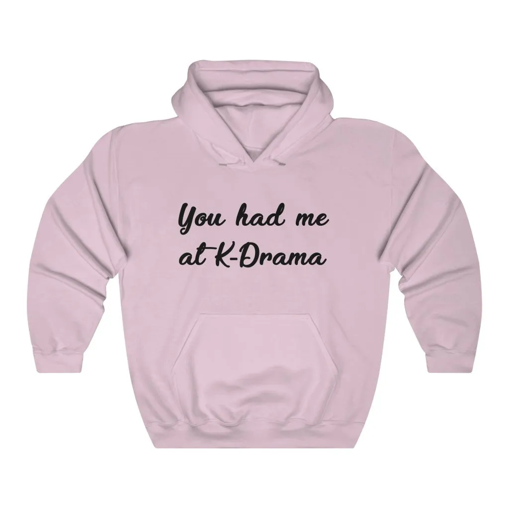 You Had Me At K-Drama Hoodie - Trendy Winter Kpop Hoodies Kpop Fashion - Kpop Hooded Sweater