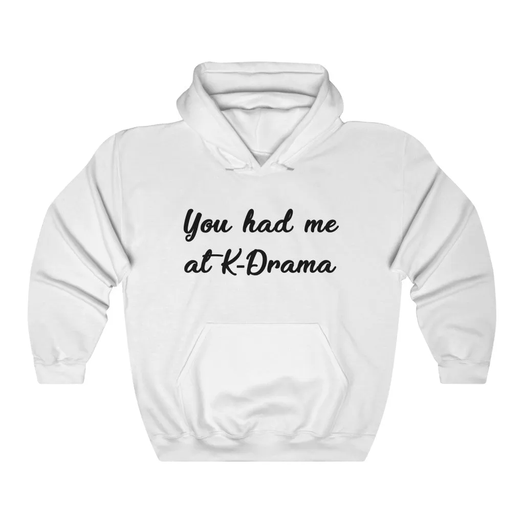 You Had Me At K-Drama Hoodie - Trendy Winter Kpop Hoodies Kpop Fashion - Kpop Hooded Sweater